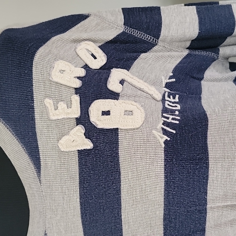 Mens XL Aeropostale  long sleeve blue/gray striped shirt - Picture 2 of 4